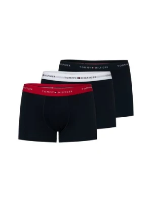 Tommy Hilfiger Męskie kąpielówki w 3-paku Mężczyźni Bawełna niebieski,