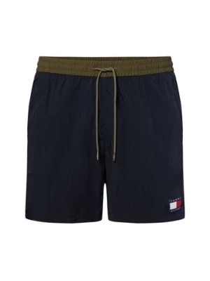 Tommy Hilfiger Męskie spodenki kąpielowe Mężczyźni niebieski jednolity,