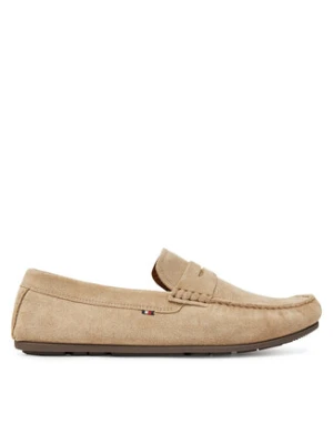 Tommy Hilfiger Mokasyny Casual Hilfiger Suede Driver FM0FM04998 Beżowy