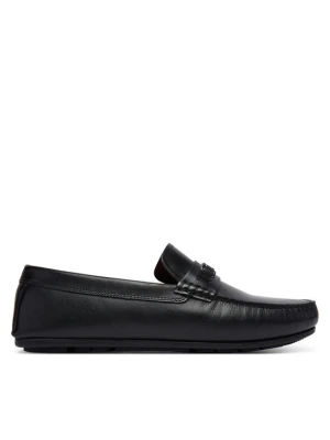 Tommy Hilfiger Mokasyny Flag Lth Hardware Driver FM0FM06089 Czarny