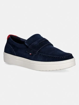 Tommy Hilfiger mokasyny męskie zamszowe MODERN LIGHT HYBRID SUEDE LOAFER