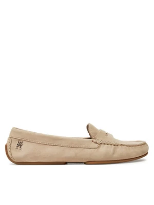 Tommy Hilfiger Mokasyny Th Suede Driver Loafer FW0FW08563 Beżowy