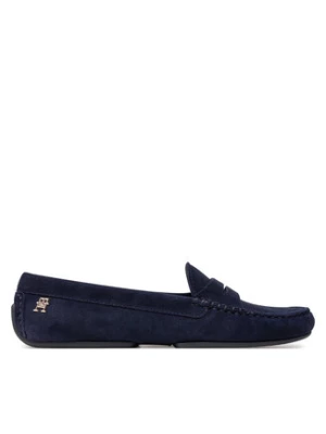 Tommy Hilfiger Mokasyny Th Suede Driver Loafer FW0FW08563 Granatowy