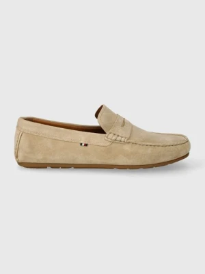 Zdjęcie produktu Tommy Hilfiger mokasyny zamszowe CASUAL SUEDE DRIVER męskie kolor beżowy FM0FM04998