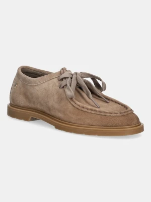 Tommy Hilfiger mokasyny zamszowe LIGHTWEIGHT SUEDE APRON TOE