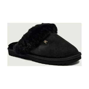 Tommy Hilfiger Obuwie domowe | shearling | zamsz | z dodatkiem wełny