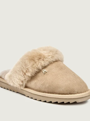 Tommy Hilfiger Obuwie domowe | shearling | zamsz | z dodatkiem wełny