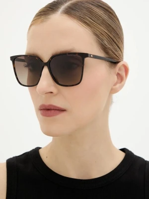 Tommy Hilfiger okulary przeciwsłoneczne damskie kolor brązowy TH 2292/S