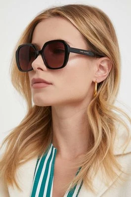 Tommy Hilfiger okulary przeciwsłoneczne damskie kolor czarny TH 2105/S