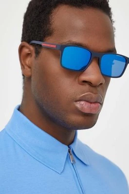 Tommy Hilfiger okulary przeciwsłoneczne męskie kolor niebieski TH 2089/S