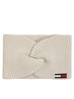 Tommy Hilfiger Opaska materiałowa Elongated Flag AW0AW16776 Beżowy