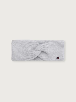 Tommy Hilfiger opaska na głowę damska z dodatkiem wełny szary