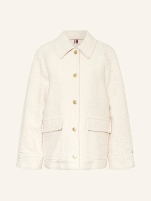Tommy Hilfiger Overjacket Z Bouclé weiss