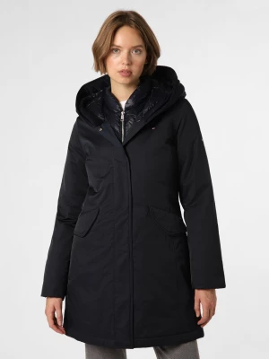 Tommy Hilfiger Parka damska Kobiety Bawełna niebieski jednolity,