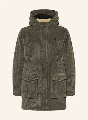 Tommy Hilfiger Parka Sztruksowa gruen