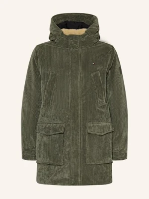 Tommy Hilfiger Parka Sztruksowa gruen