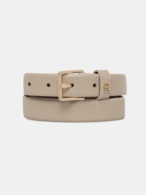Tommy Hilfiger pasek damski kolor beżowy AW0AW17756