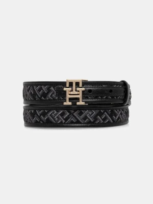 Tommy Hilfiger pasek damski kolor czarny AW0AW17764