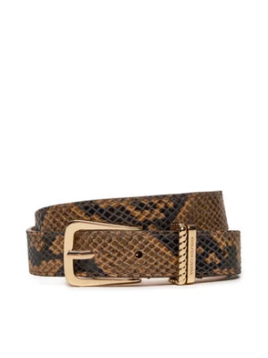 Tommy Hilfiger Pasek Damski Luxe Python AW0AW16610 Brązowy