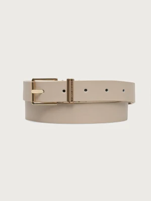 Tommy Hilfiger pasek damski skórzany beżowy