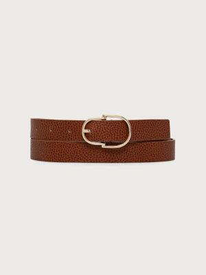 Tommy Hilfiger pasek damski skórzany brązowy