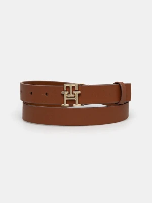 Tommy Hilfiger pasek damski skórzany brązowy