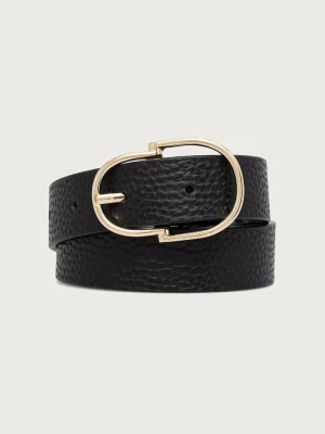 Tommy Hilfiger pasek damski skórzany czarny