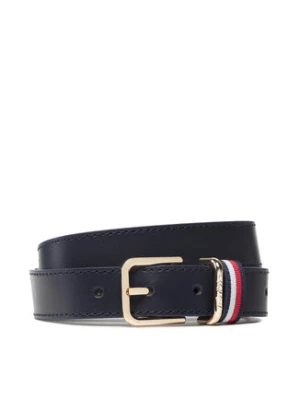 Tommy Hilfiger Pasek Damski Square Buckle Singature 2.5 AW0AW12148 Granatowy