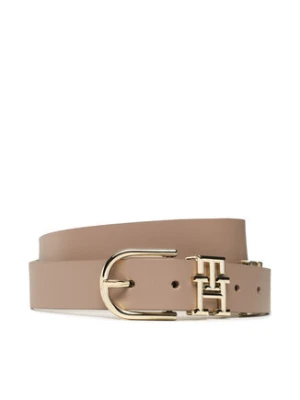 Tommy Hilfiger Pasek Damski Th Lux 3.0 Rev AW0AW14246 Beżowy