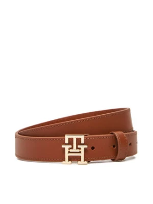 Tommy Hilfiger Pasek Damski Th Modern 2.5 AW0AW17496 Brązowy