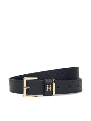 Tommy Hilfiger Pasek Damski Th Square 2.5 Mono Go AW0AW17974 Granatowy