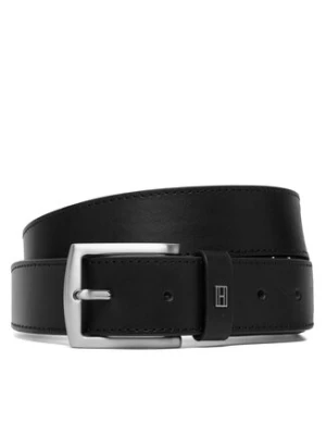 Tommy Hilfiger Pasek Denton Square Buckle Leather Belt AM0AM14188 Czarny