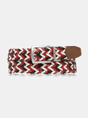 Tommy Hilfiger pasek dwustronny męski skórzany brązowy