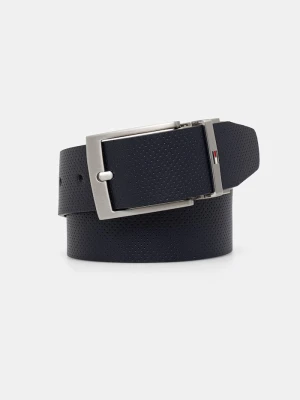 Tommy Hilfiger pasek dwustronny męski skórzany brązowy