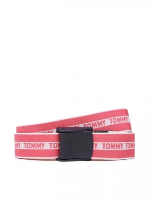 Tommy Hilfiger Pasek Dziecięcy Tommy Webbing Belt AU0AU01557 Różowy