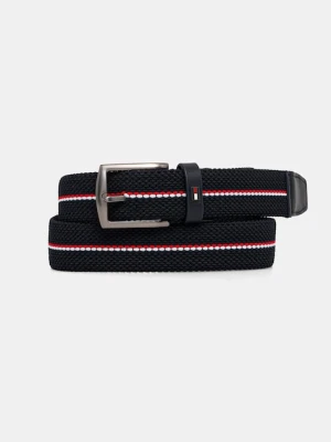 Tommy Hilfiger pasek męski kolor granatowy AM0AM13825
