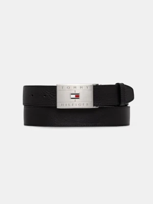 Tommy Hilfiger pasek męski skórzany czarny