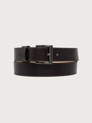 Tommy Hilfiger pasek męski skórzany brązowy