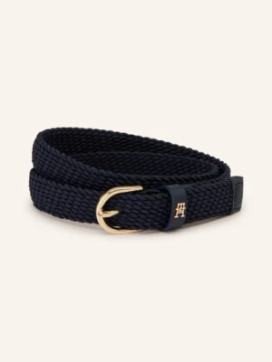 Tommy Hilfiger Pasek Pleciony blau