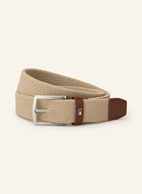 Tommy Hilfiger Pasek Pleciony Denton beige