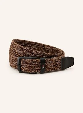 Tommy Hilfiger Pasek Pleciony Denton braun