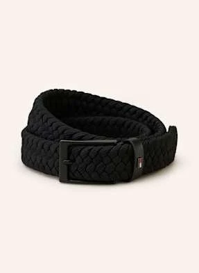 Tommy Hilfiger Pasek Pleciony Layton schwarz