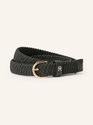 Tommy Hilfiger Pasek Pleciony schwarz