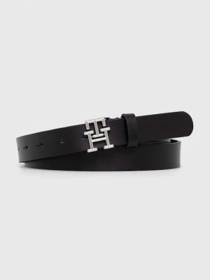 Tommy Hilfiger pasek skórzany czarny