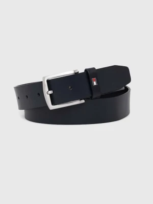 Tommy Hilfiger pasek skórzany granatowy