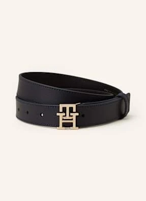 Tommy Hilfiger Pasek Skórzany blau
