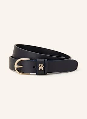 Tommy Hilfiger Pasek Skórzany blau