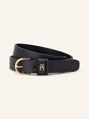 Tommy Hilfiger Pasek Skórzany blau