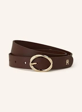 Tommy Hilfiger Pasek Skórzany braun