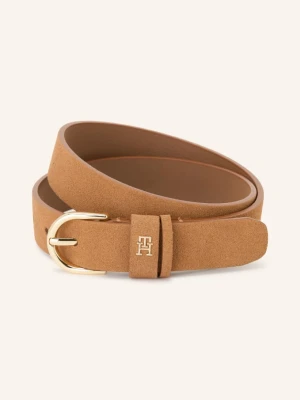 Tommy Hilfiger Pasek Skórzany braun KONIAKOWY